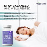 musebeam Magnesium Glycinate 90 Capsules side view