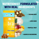 Mushie Lion’s Mane Mushroom Gummies displayed with other supplements