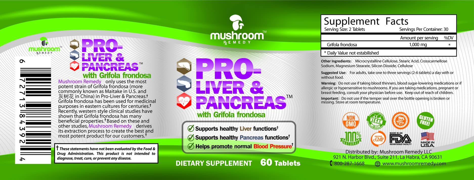Mushroom Remedy Pro-Liver & Pancreas 1g supplement lifestyle scene
