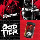 Mutant BCAA Powder 420g displayed with other supplements