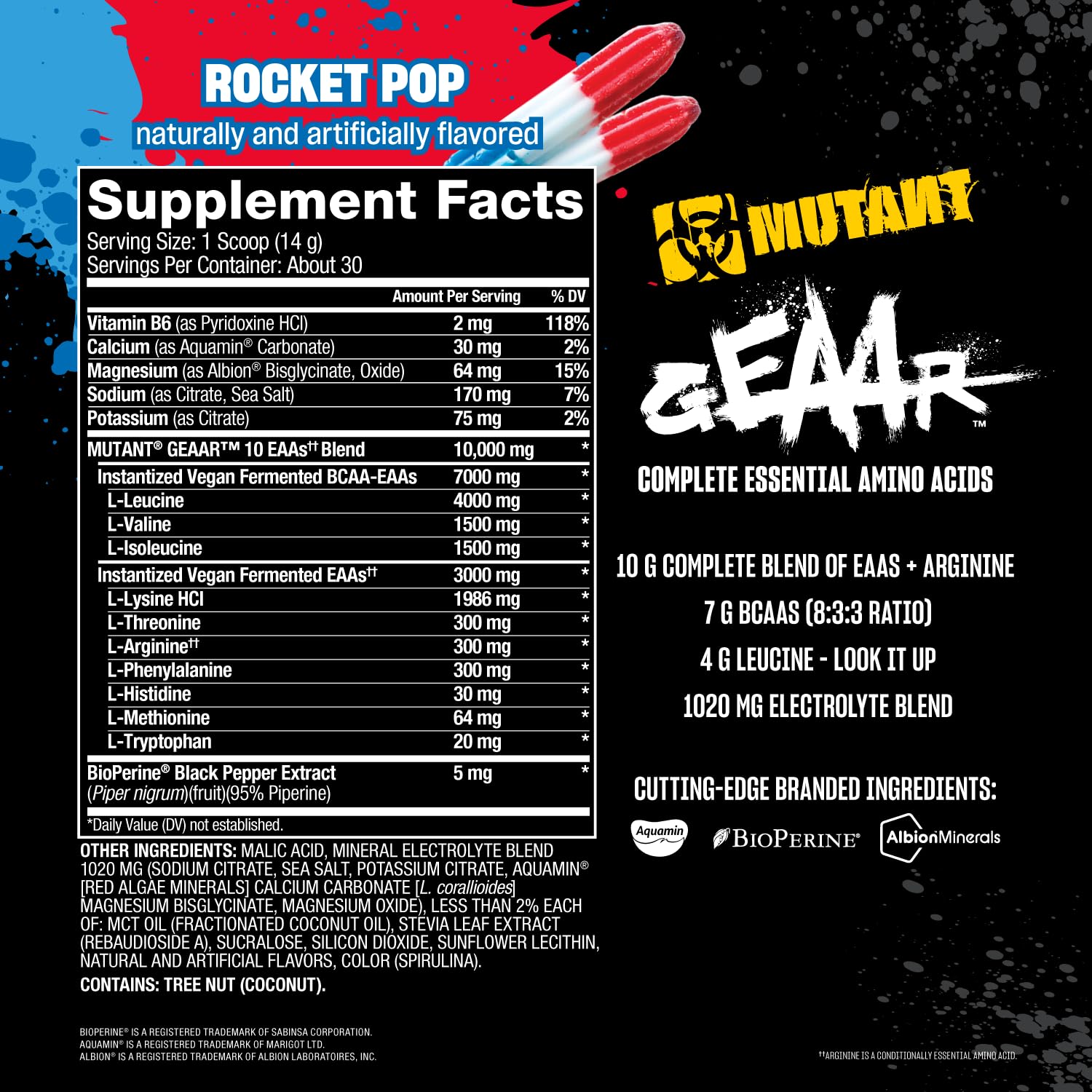 Mutant BCAA Powder 420g showing mixing in a shaker
