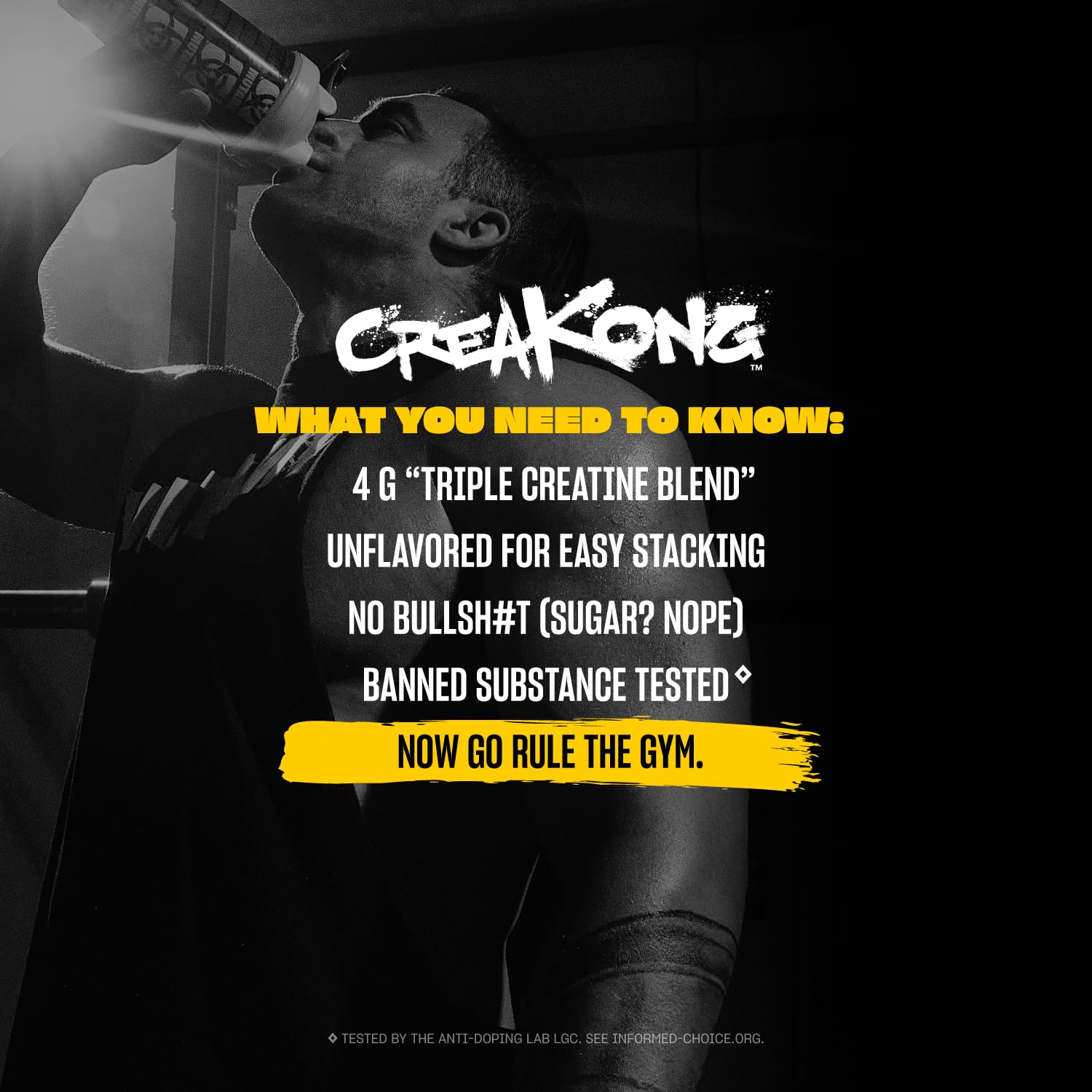 Mutant CREAKONG Creatine Powder ingredients list