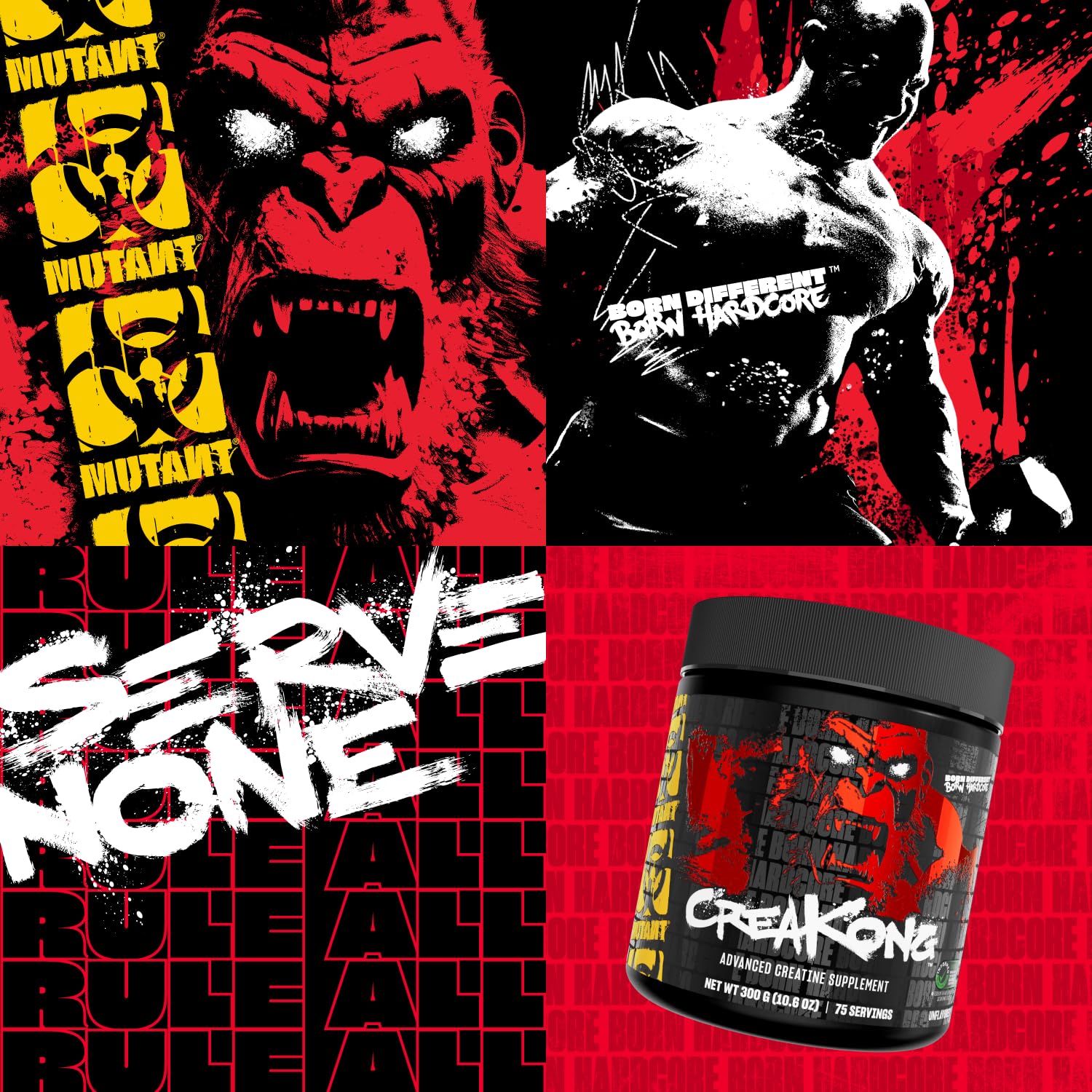 Mutant CREAKONG Creatine Powder mixing with water