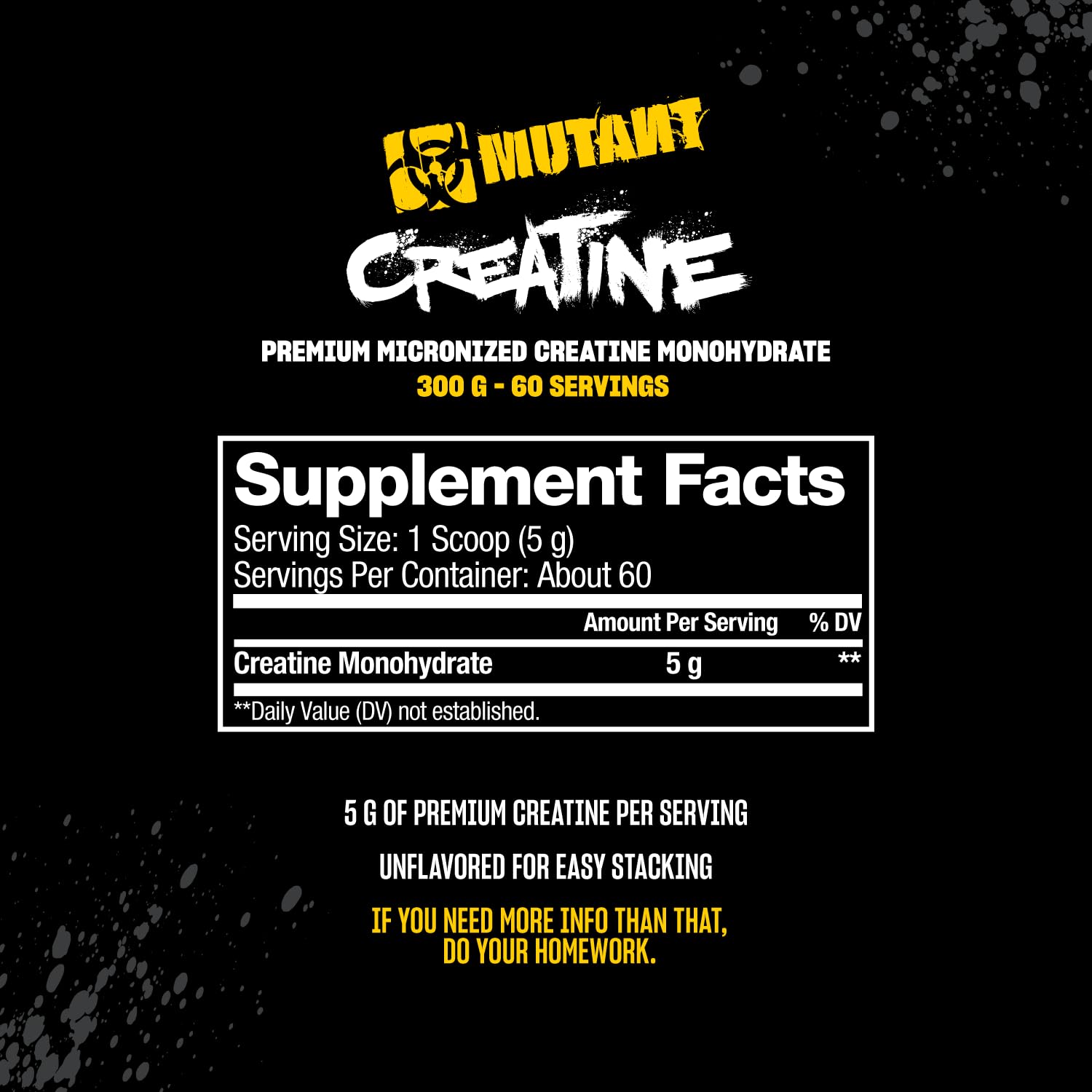 Mutant Creatine Monohydrate Powder in gym setting