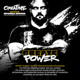 Mutant Creatine Monohydrate Powder scoop and powder