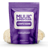 MUUK' SUPERFOODS Lion's Mane Mushroom Powder front view