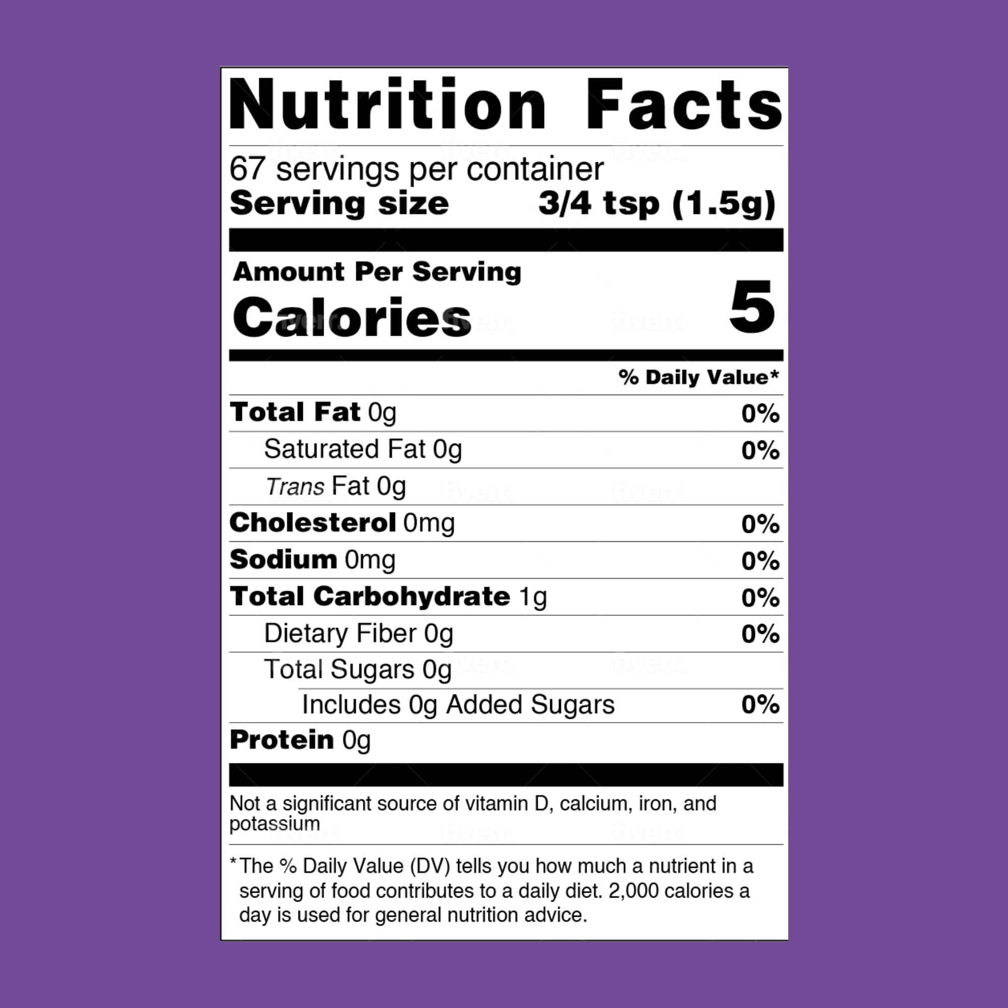 MUUK' SUPERFOODS Lion's Mane Mushroom Powder nutritional information