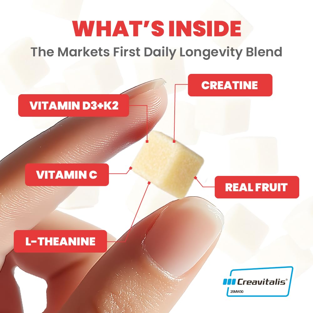 MX Wellness Creatine Gummies displayed in a bowl