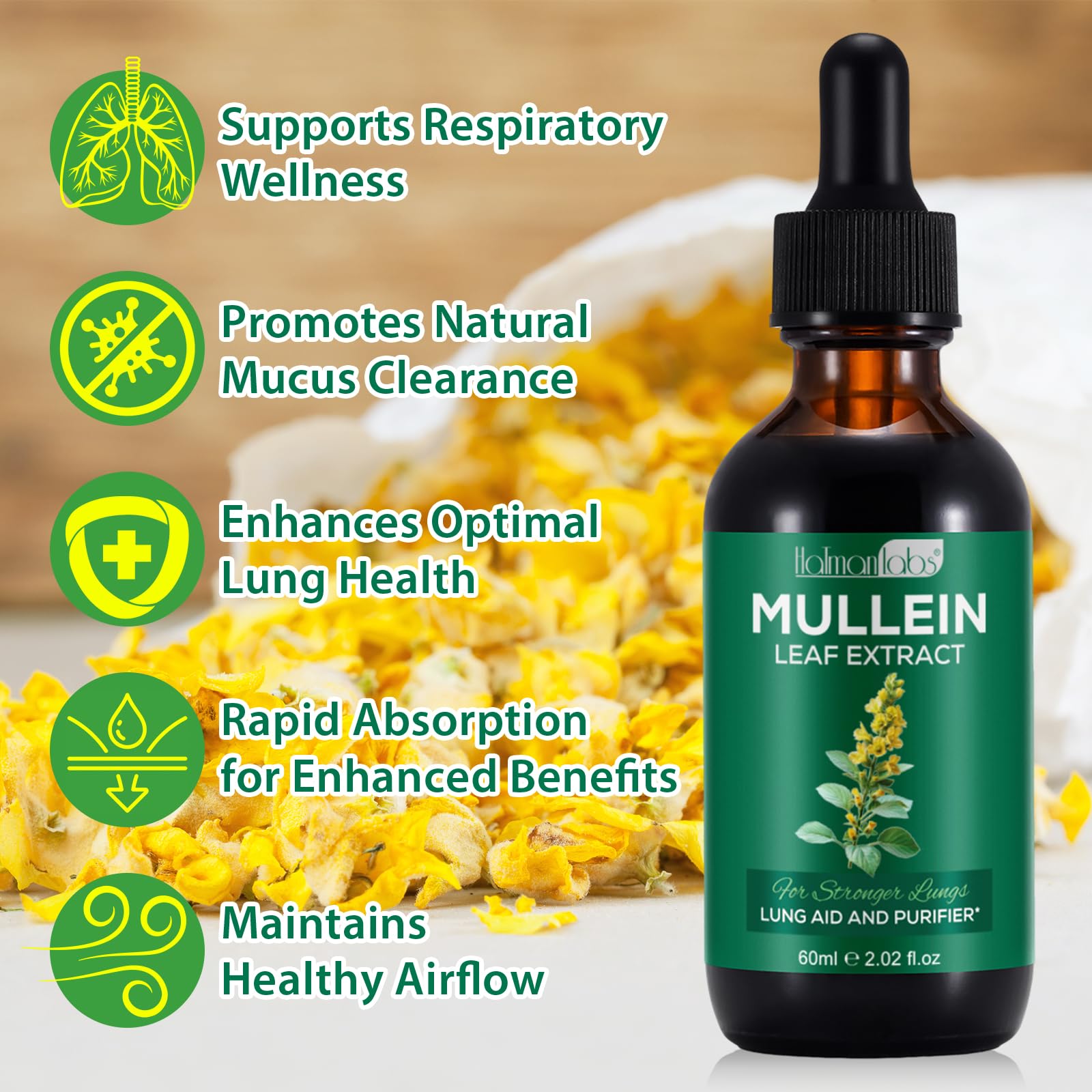 MXCZBSM Mullein Leaf Extract 310g packaging
