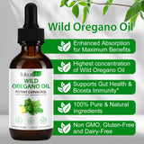 MXCZBSM Oregano Oil Liquid Drops in hand for size context