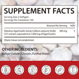 MXCZBSM Organic Garlic Capsules side view with label
