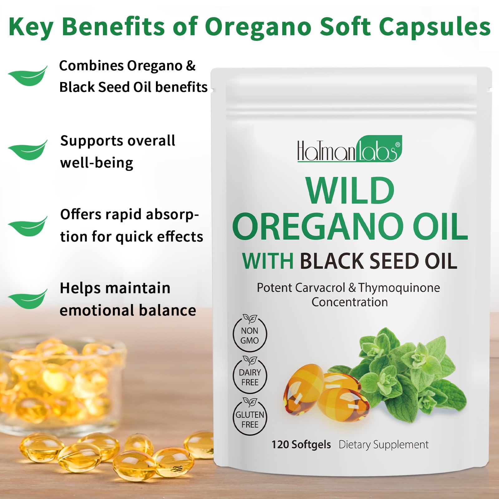 MXCZBSM Organic Oil of Oregano Softgels packaging