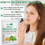 MXCZBSM Organic Oil of Oregano Softgels with black seed oil
