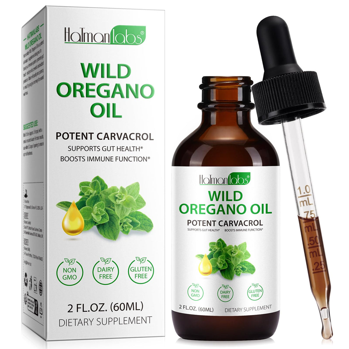 MXCZBSM Organic Oregano Oil Liquid Drops front view