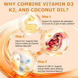 MXCZBSM Vitamin D3 & K2 Softgels side view