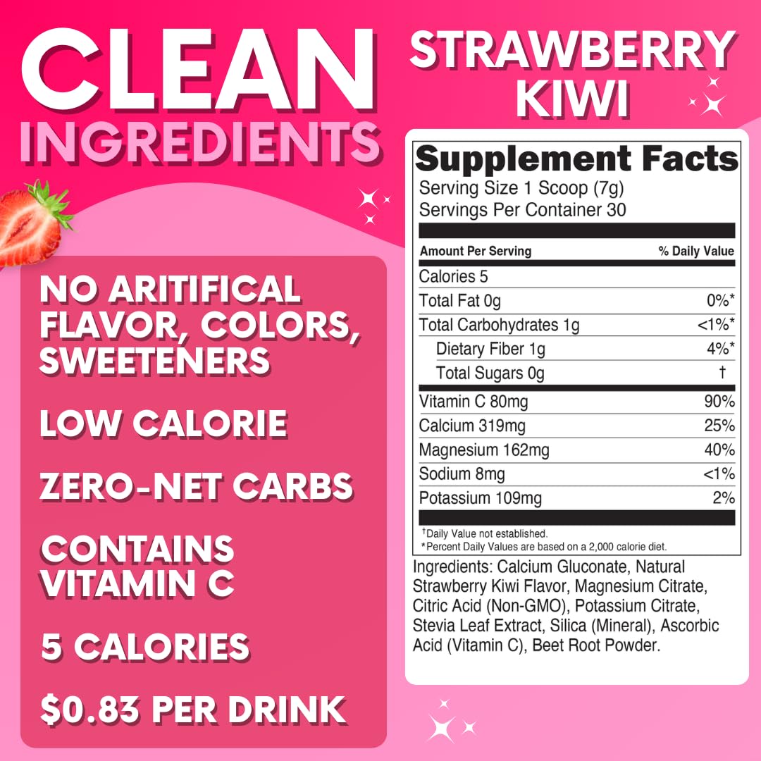 My Adventure to Fit Calcium Magnesium Supplement serving suggestion with fruit