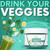 My Adventure to Fit Greens Superfood Powder on a kitchen counter