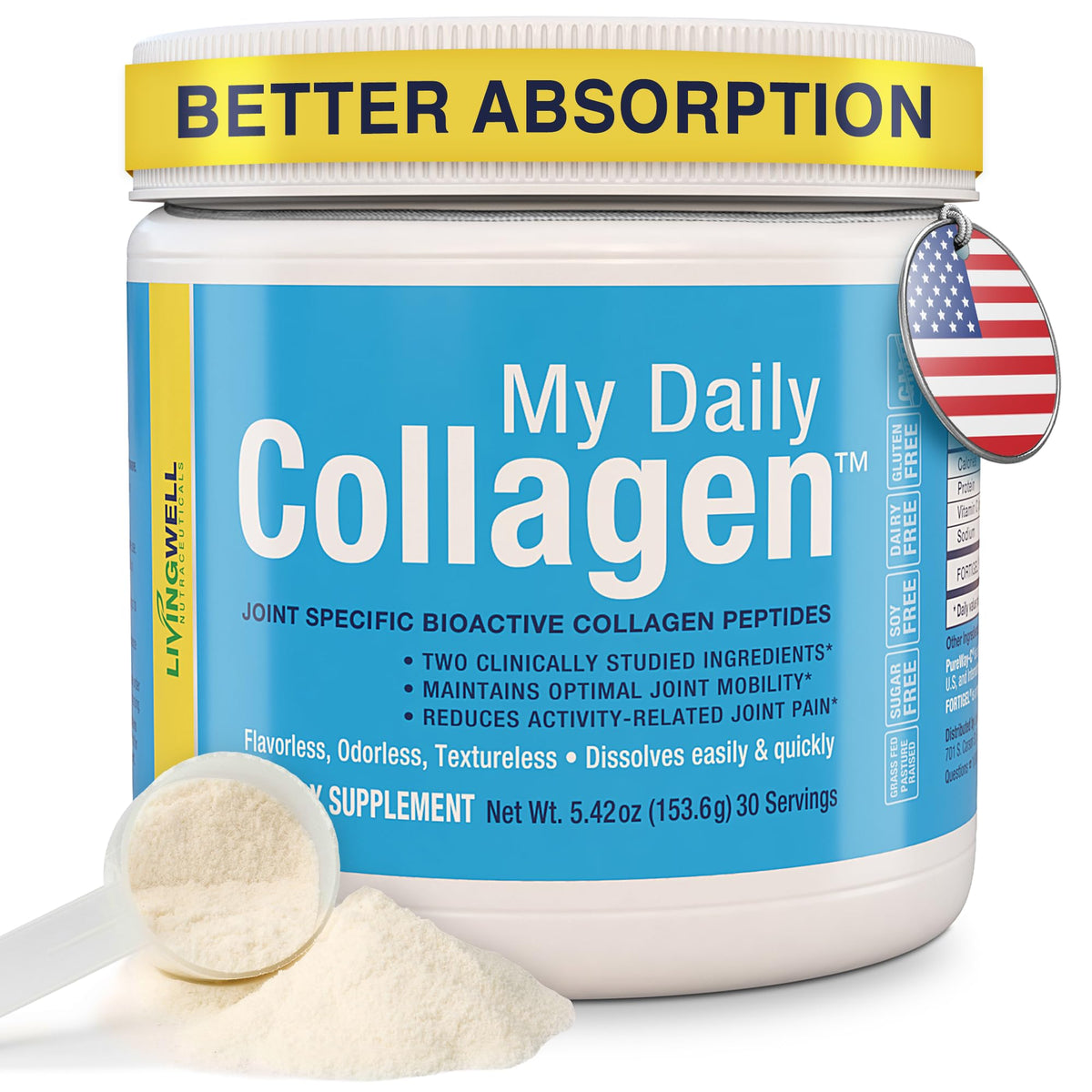 My Daily Collagen Hydrolyzed Collagen Peptides 200g front view