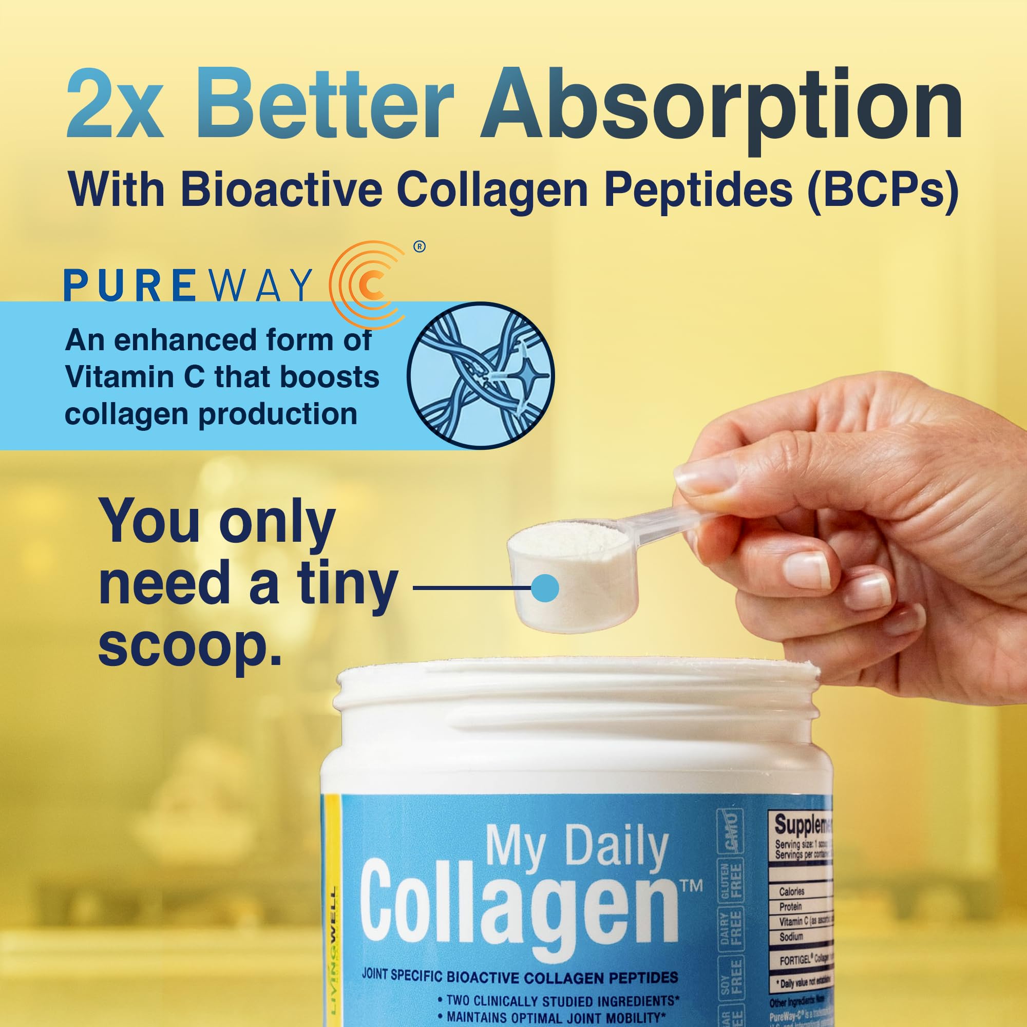 My Daily Collagen Hydrolyzed Collagen Peptides 200g nutritional information