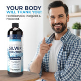 My Doctor Suggests Colloidal Silver 30ppm back view of bottle
