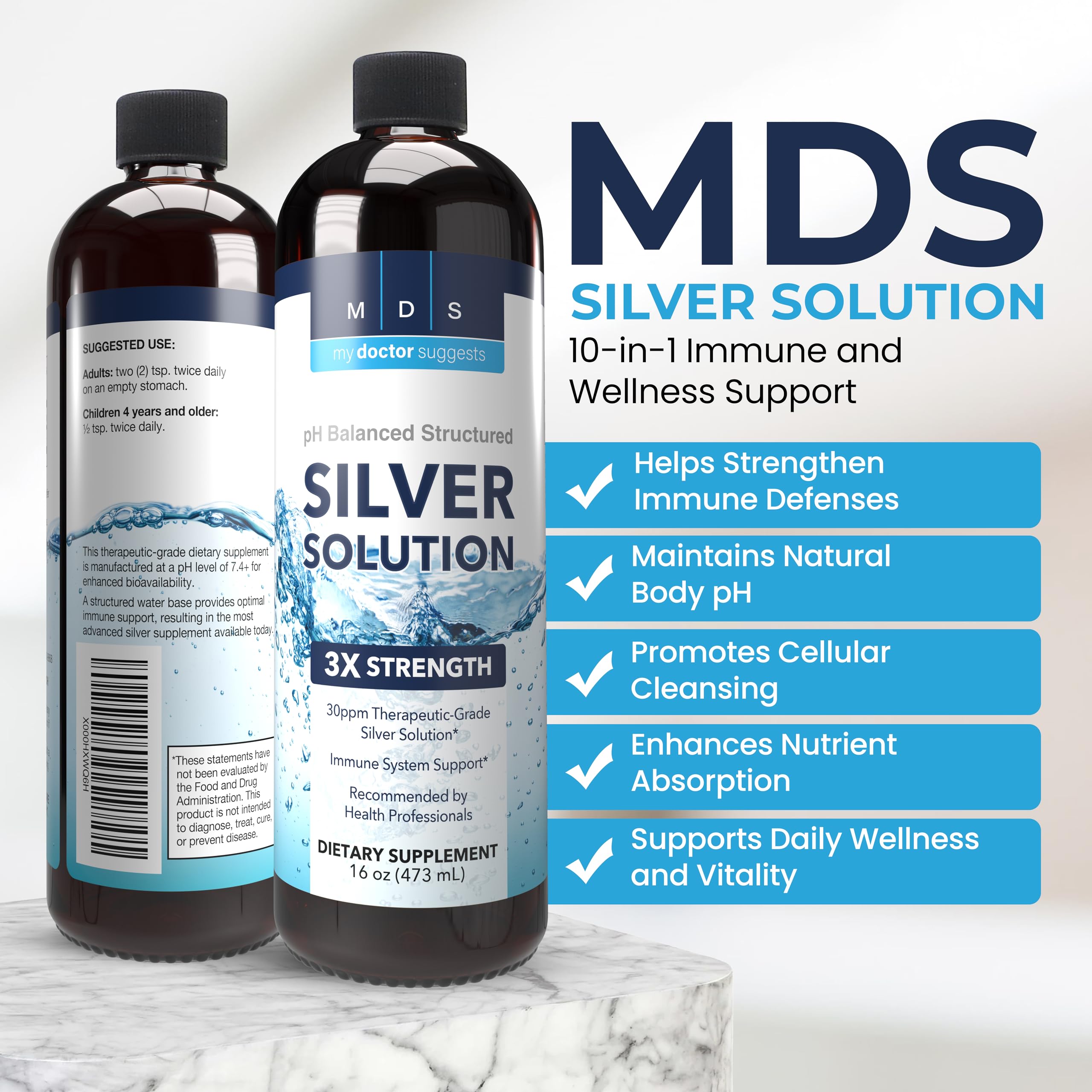 My Doctor Suggests Colloidal Silver 30ppm with measuring spoon