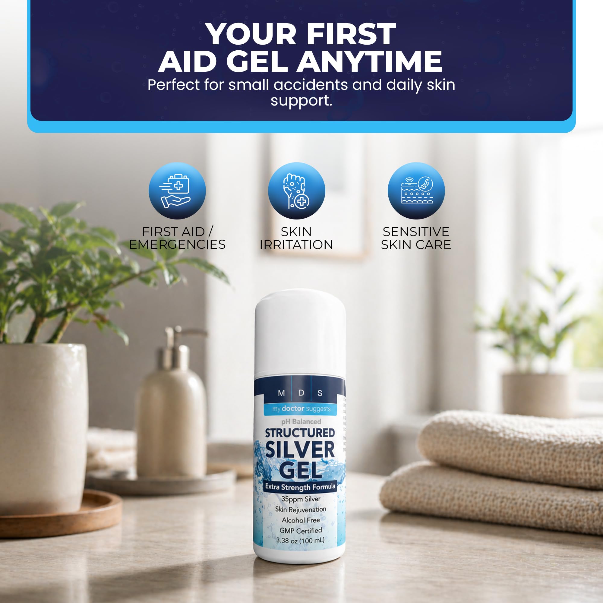 My Doctor Suggests Colloidal Silver Gel 35ppm packaging