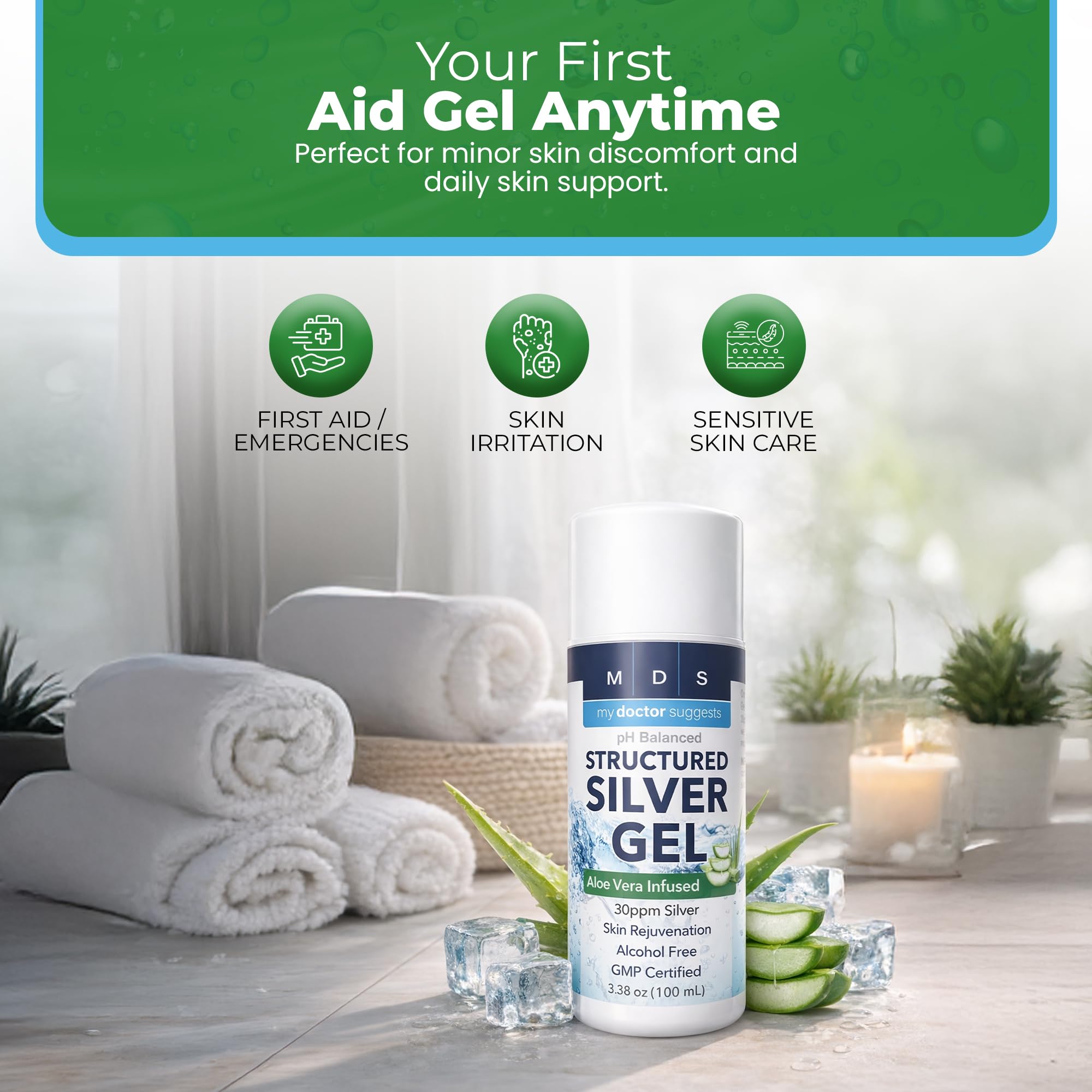 My Doctor Suggests Colloidal Silver Gel close-up of pump