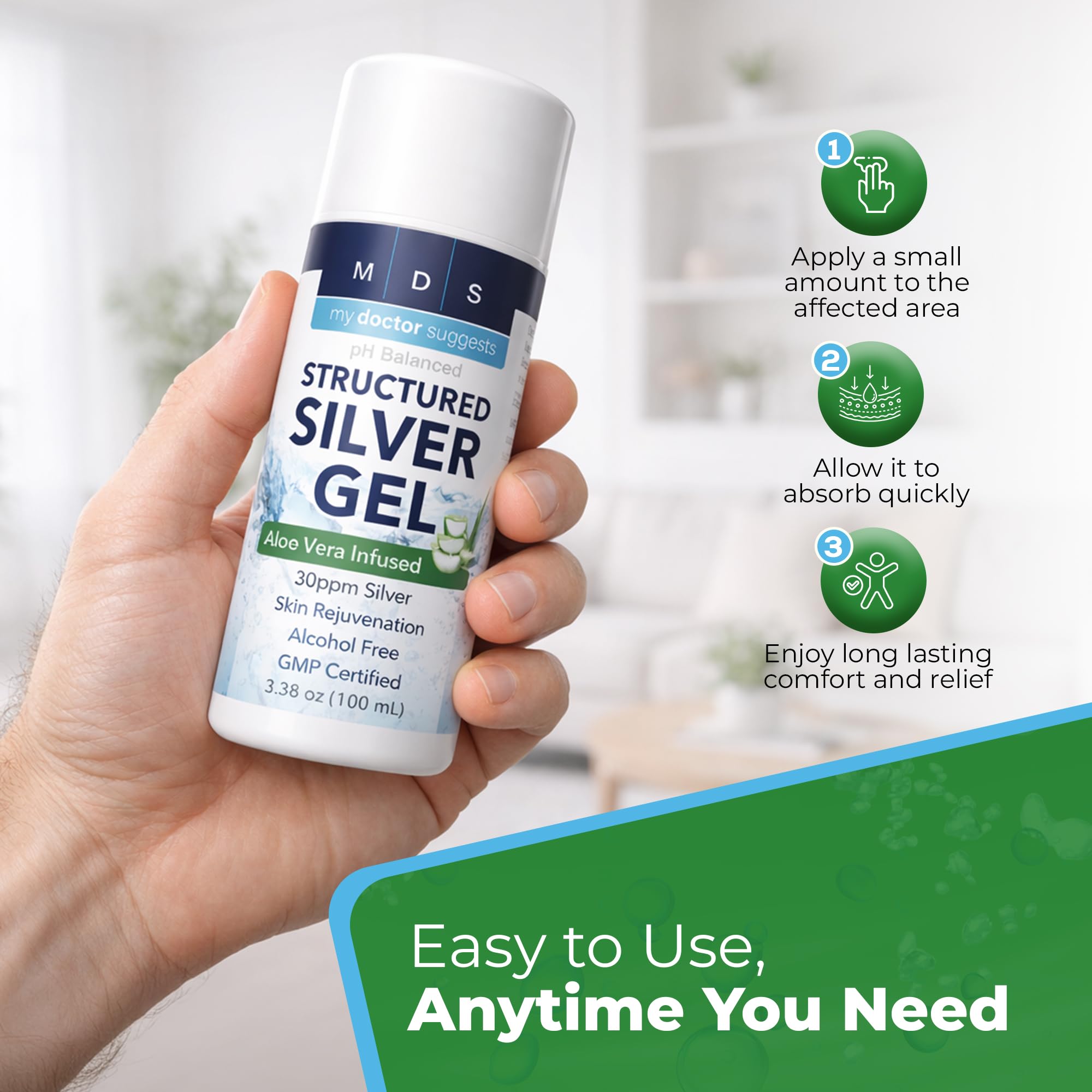 My Doctor Suggests Colloidal Silver Gel packaging display
