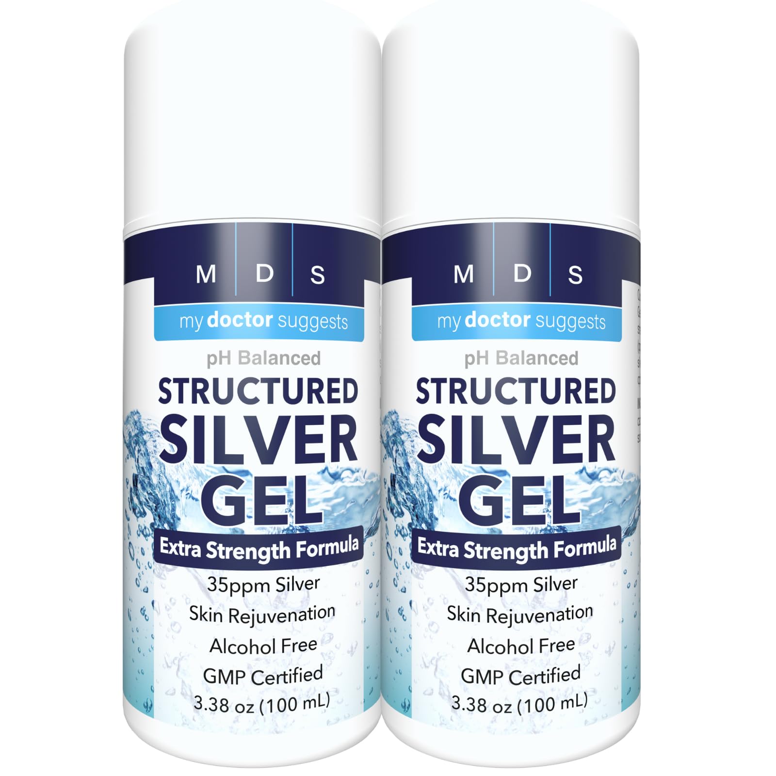 My Doctor Suggests Extra Strength Colloidal Silver Gel 35ppm front view