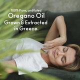MY LAND Oregano Oil bottle side view showing label