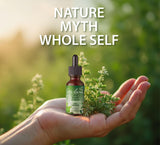 MY LAND Oregano Oil bottle with fresh oregano leaves