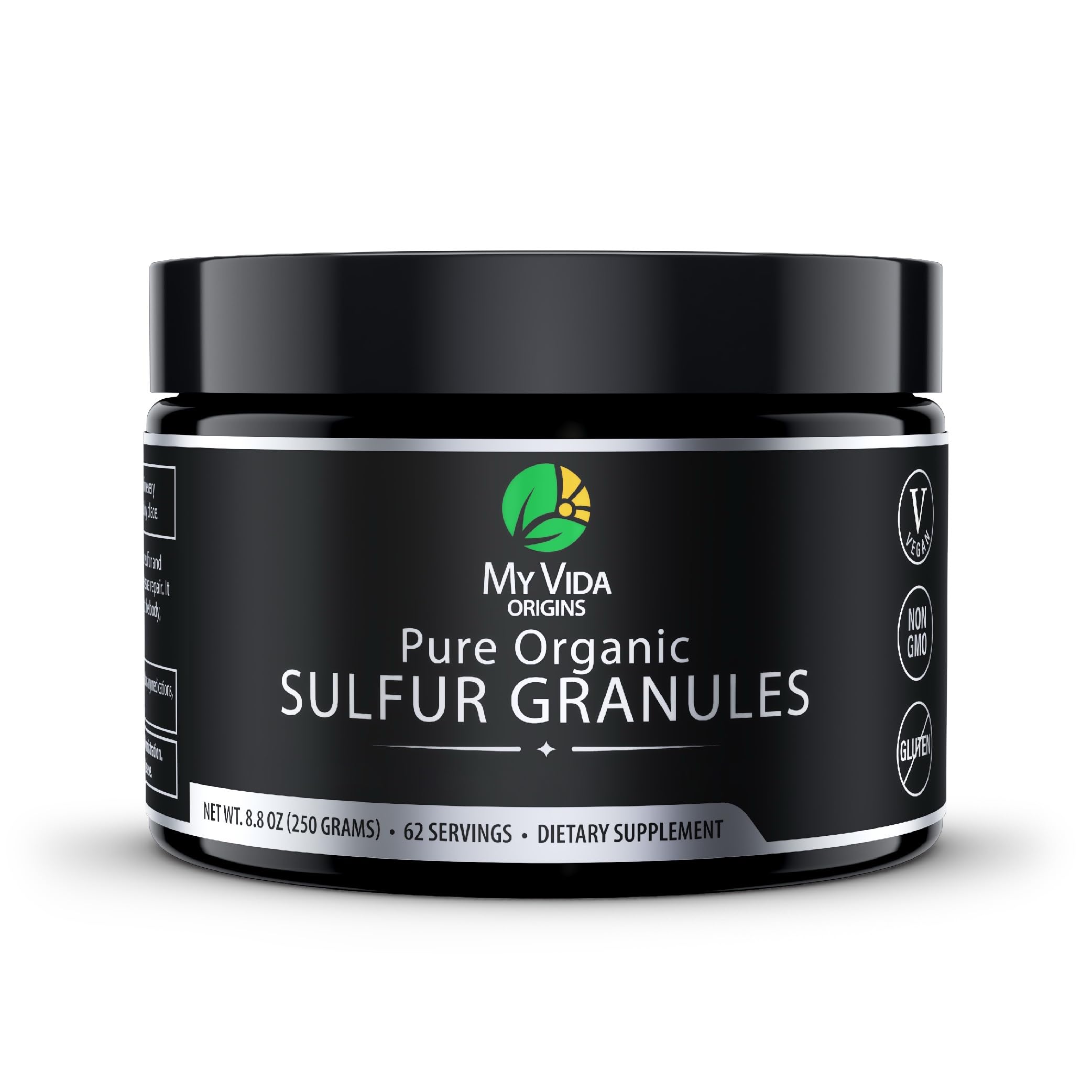 My Vida Origins Pure Organic Sulfur Granules 308g front view