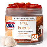 MYCL Lion's Mane Gummies front view with packaging