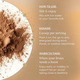 MYCL Mocha Latte Mushroom Supplement with coffee beans