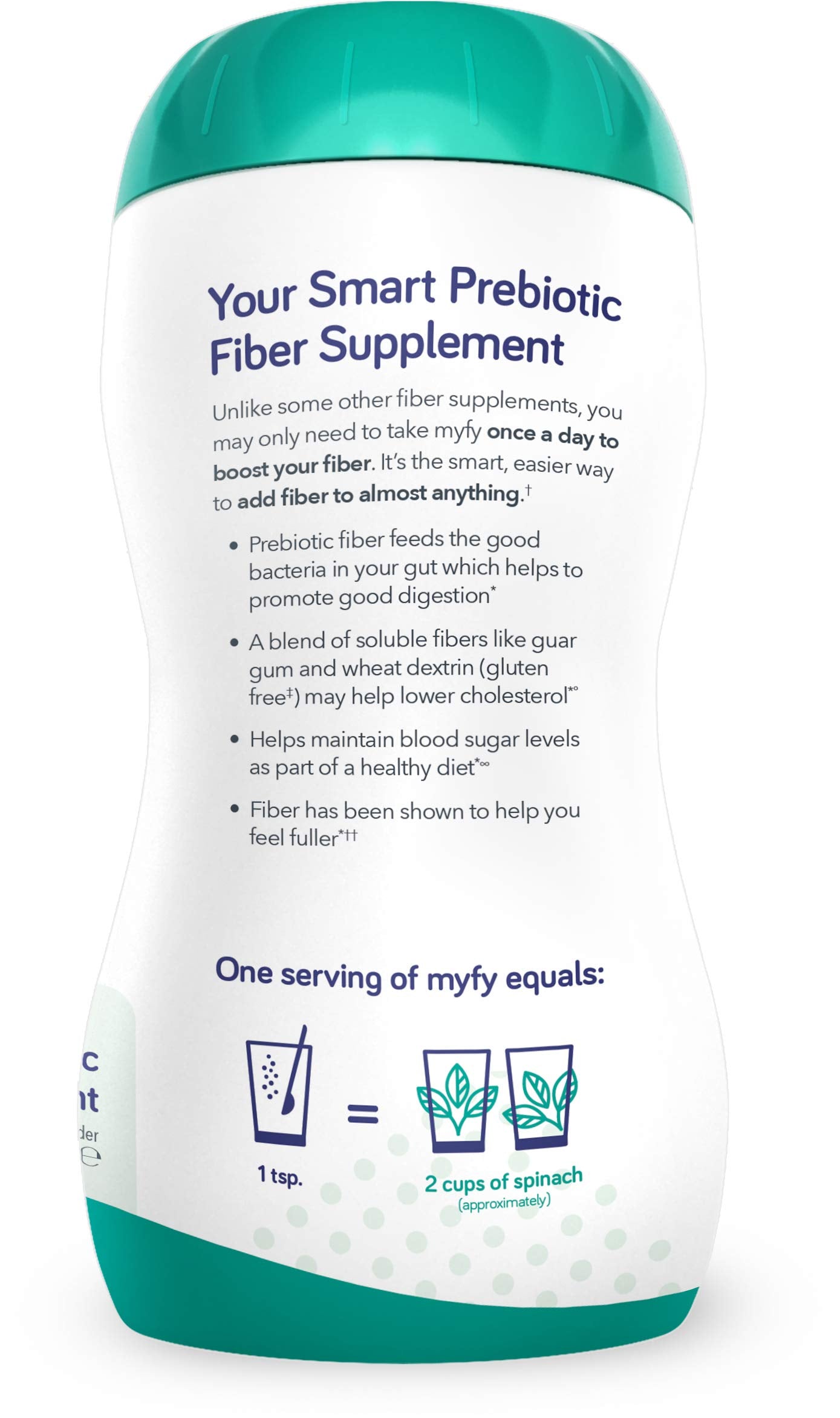 MyFy Dietary Fibre Supplement 358g packaging side view