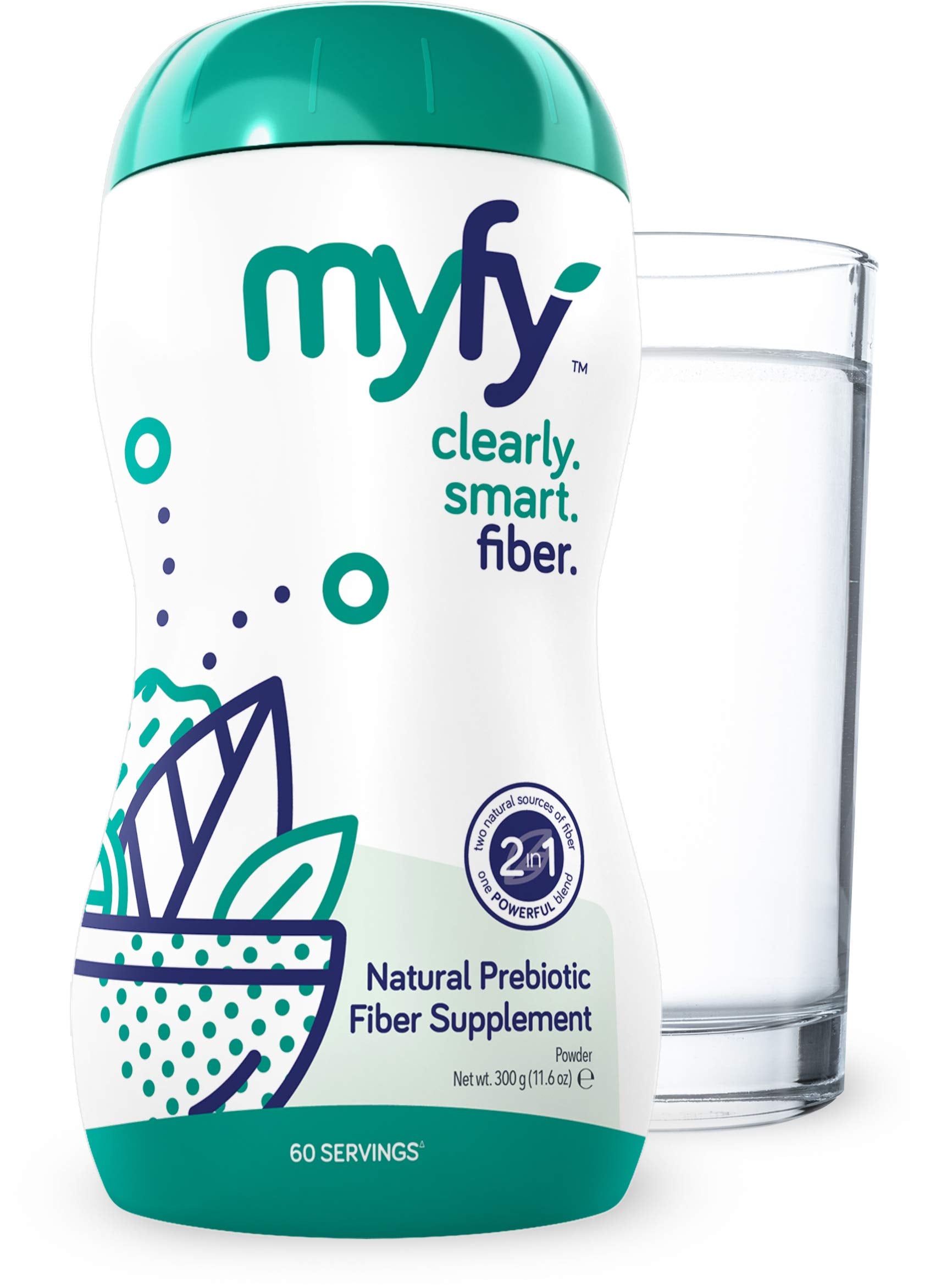 MyFy Dietary Fibre Supplement 358g unflavoured powder front view