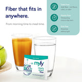 MyFy Dietary Fibre Supplement 358g unflavoured powder mixed in yogurt