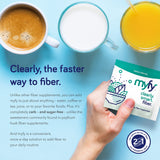 MyFy Dietary Fibre Supplement 358g unflavoured powder packaging back view