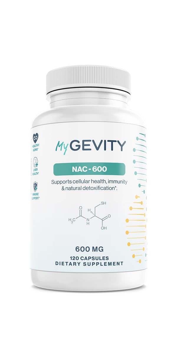 MyGevity NAC 600mg Antioxidant Supplement front view