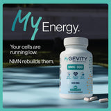 MyGevity NMN Supplement packaging with a clean background