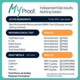 MyGevity NMN Supplement side view showing capsule details