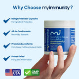 MyImmunity Lactoferrin B12 Supplement 300mg bottle with label