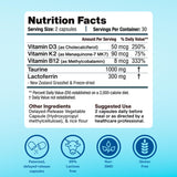 MyImmunity Lactoferrin B12 Supplement 300mg on a wooden table