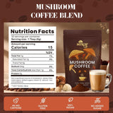 MYKAF Mushroom Coffee Blend packaging with ingredients list
