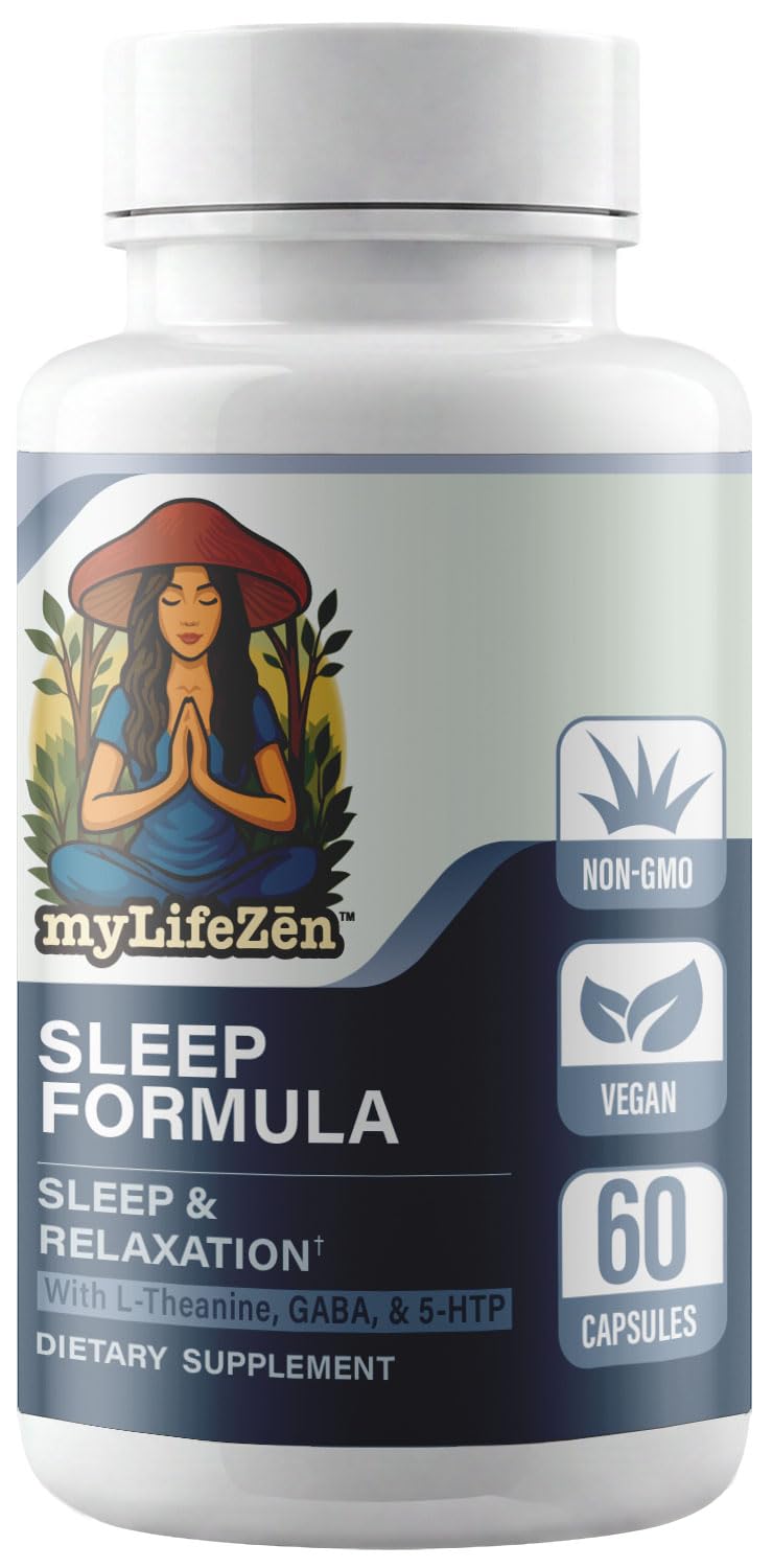 MyLifeZen Sleep Supplement 60 capsules front view