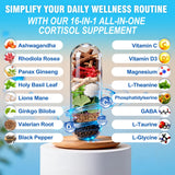 Mynzevirix Ashwagandha Supplement side view showing capsules