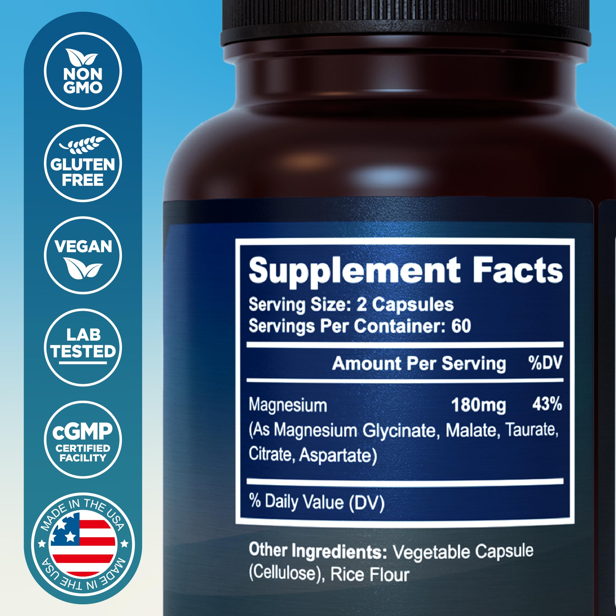 MyoActivo Magnesium Complex 150g side view
