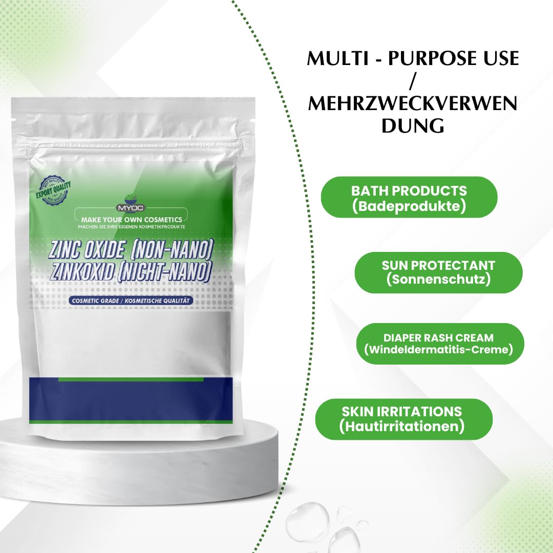 MYOC Zinc Oxide Powder 20g being mixed in a bowl