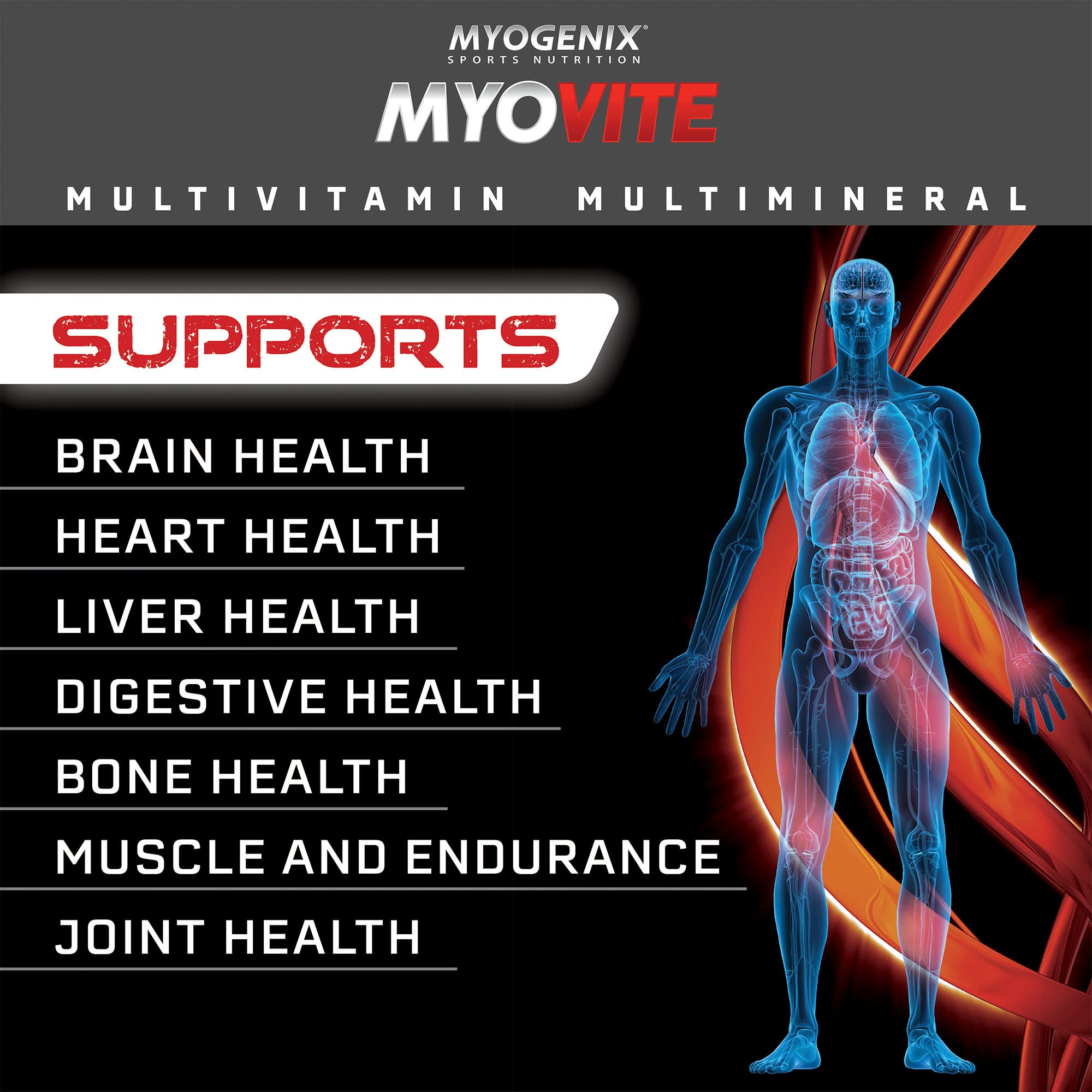Myogenix Myovite All-in-One Multivitamin Packets packaging on a table