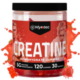 MYOTEC Creatine Monohydrate Gummies front view with packaging